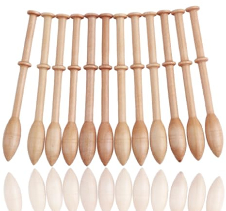 Kit per pizzo a tombolo, 12 pezzi Strumento per tessitura con ferri da maglia in legno per pizzo a tombolo Kit per pizzo a tombolo vintage antico per principianti