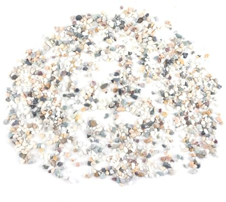 Durlo 500 g de graviers de couleurs mélangées, galets décoratifs naturels pour plantes succulentes, vases, plantes, roches, gravier d'aquarium, revêtement de surface, roches décoratives