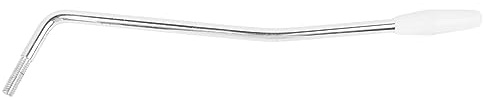 Beufee Tremolo-Arm, E-Gitarren-Faden, Tremolo-Arm, E-Gitarre, Ersatz für Bar, Musikinstrumententeil (Silberner Stab, weißer Griff)