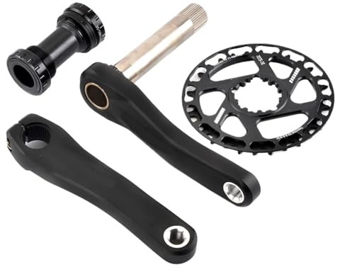 Generisch Kinder MTB Kurbelgarnitur 110-160mm Kurbel 28T-38T Kettenblatt Fahrradteile