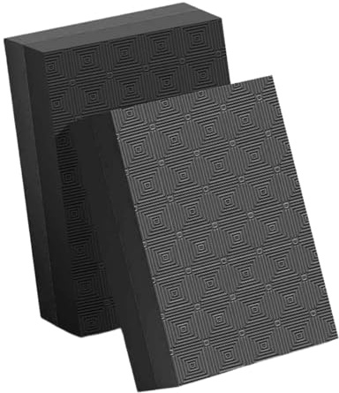 harayaa 2Pcs Silence Weightlifting Crash Drop Pads Deadlift Weight Mats Portable Noise Reducing Floor Protection Cushion for Office