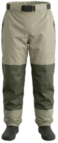 Kylebooker Traspirante Stockingfoot Vita Alta Pesca Wading Pantaloni Waders (L)