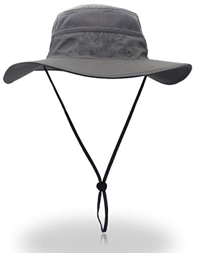 Outfly Breite Krempe Sonnenhut für Herren Damen Mesh Bucket Hat Leichter Bonnie Hut Outdoor Angelhut