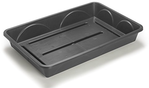 EarlyGrow MPL50040/S Pflanzschale, robust, groß, 58 x 38 x 9,5 cm, Schwarz