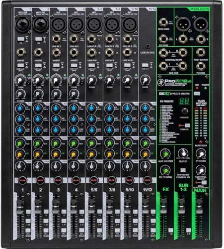 Mackie ProFX12v3 Mezclador de efectos profesionales de 12 canales con USB