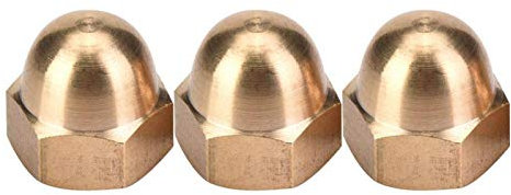 Écrou borgne en laiton écrou hexagonal borgne haute dureté M3-M12 écrou borgne 7 Types de fixations de véhicule avec boîte(M12 5PCS)