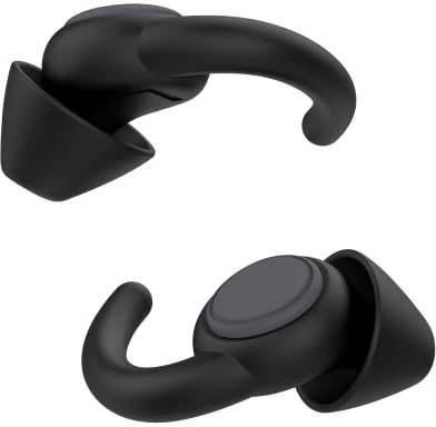 Afflatus Tappi orecchie per dormire e antirumore - Morbido e riutilizzabile - (S+L, Paia*2)