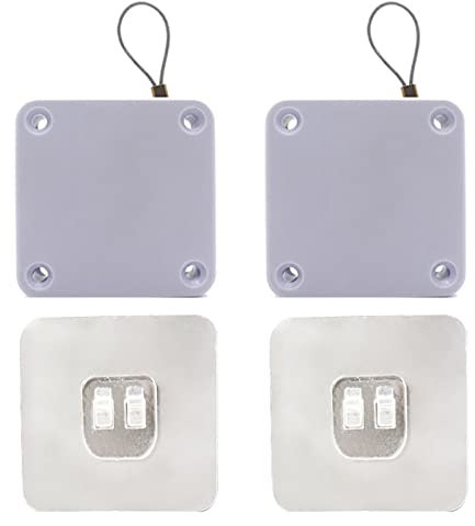 Automatischer Türschließer Mit Tunnelzug Ohne Bohren, Automatisch Schließen die Meisten Türen, Türschließer Innentür, Tür schließt Automatisch für Offices, Home… (2 Weiß-500G)