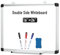 DumanAsen Magnetisches Whiteboard, trocken abwischbar Magnettafel, Aluminiumrahmen, Memoboard für Wohnung, Büro, Küche und Schule, 60cm x 40cm