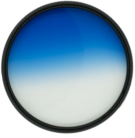 Pro Glass 72 mm HD MC Verlaufsfilter für Tokina Opera 50 mm f/1.4 FF Objektiv für Nikon F (OPR-AF50FXN) – 72 mm Blaufilter, 72 Abstufungs-Blaufilter