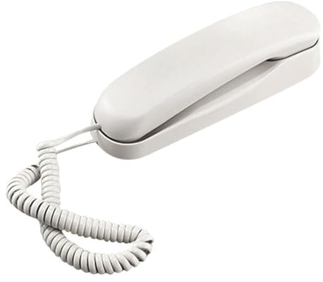 Frefgikty Telefono da parete cablato, piccolo telefono da hotel, adatto per casa/bagno/scuola/ufficio telefono fisso a parete, facile da installare