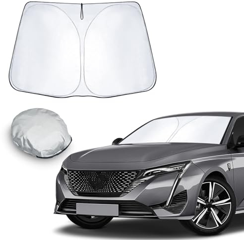 CDEFG Kompatibel mit Peugeot 308 408 SW 2021-2023 2024 Sonnenschutz Abdeckungen Frontscheibe Sonnenschirm Die Vordere Schallwand Windschutzscheibe Auto Sonnenblende 308 Hybrid Zubehör