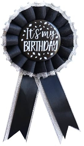 Its My Birthday Pins Happy Birthday Button Pin Satin Grosgrain Ribbon Badge Brooch Pins for Women Men