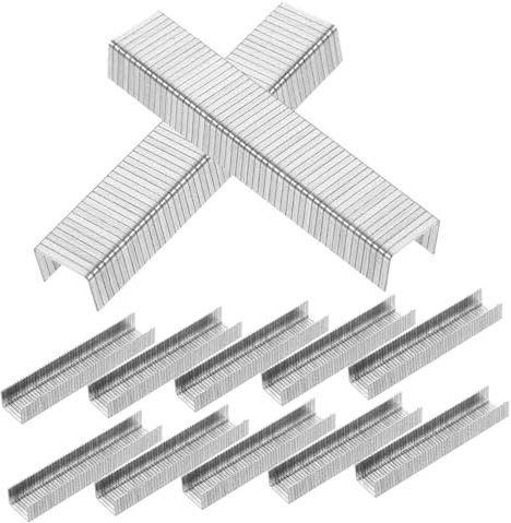 ANDRESLAD Agrafes Pneumatiques pour Travail du Bois U Type 1000 Pièces Couronne Étroite Compatibles Agrafeuse Manuelle Usage Menuiserie Professionnelle