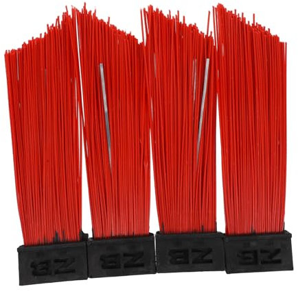 iplusmile 4pcs Sanitation Cleaning Brush Replaceable Sweeper Broom Head Multi-use Broom for Outdoor Mop Accessories Easy-install Push for Street Cleaning