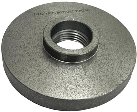 MachEl Piastra posteriore in ghisa da 125 mm per montaggio mandrino su tornio – Boxford Filettatura 1-1/2 x 8 TPI