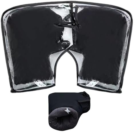 Gants De Guidon De Moto Hiver, Universel Gants De Guidon Scooter Velo Tissu Imperméable Thermique Coupe-Vent Manchon De Guidon, Mitaines De Guidon De Vélo Pour VTT Vélo Electrique Trottinette