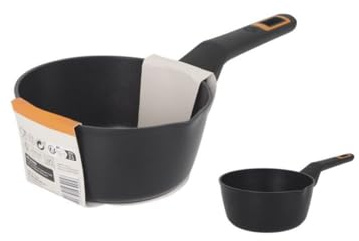 MasterChef Smidd aluminiumstekpanna - med keramisk beläggning | non-stick, hållbar, hållbar - 2,5 mm tjock | lämplig för gas, elektrisk, keramisk spis och induktion (16 cm)