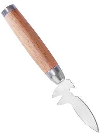 GRADENEVE Coltello Per Sfilettare Ostriche Inossidabile Con Manico Legno Utensile Professionale Per Aprire Ostriche e Molluschi Strumento Compatto Per Cucine e Ristoranti