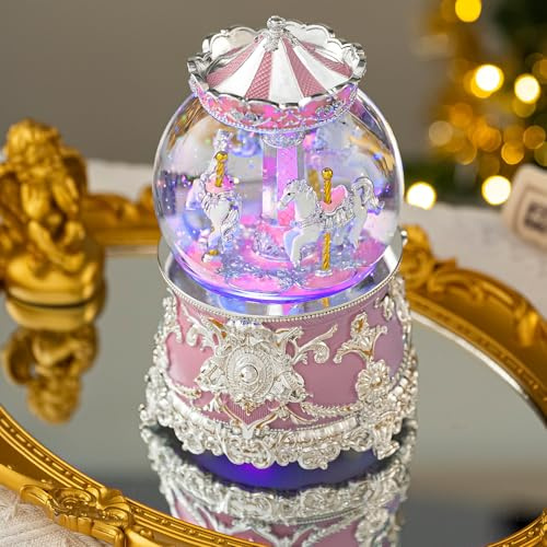KISIVE Spieluhr Karussell Erwachsene Geschenke für Frauen Beste Freundin Geburtstag Weihnachten, Personalisierte Geburtstagsgeschenk für Frauen, Deko Lustige Geschenk für Frau Kumpel Muttertag Mama