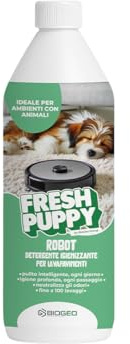 FreshPuppy Robot Detergente Igienizzante per Robot Lavapavimenti, Formula Senza Schiuma, Specifico per Superfici Domestiche con Animali