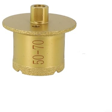 Vacuum Brazed Core Drill Bits for Marble Tile and Granite, Brazed Emery Opener with M10 Thread and Triangular Shank for Electric Hand Drill(M10 50-70)