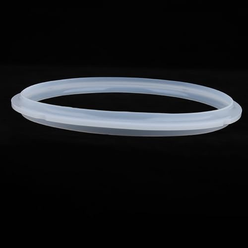 Wakects Anillo de Sellado de Silicona, Sello de Repuesto Multicolor Seguro para Alimentos y Fácil de Instalar para Ollas a Presión de 5 Qt, 6 Qt y 8 (6 cuartos de galón blanco)