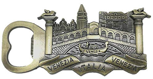 3D Venedig Italien Kühlschrankmagnet Flaschenöffner Reise Souvenir Geschenk Haus & Küche Dekoration Magnetaufkleber, Venedig Italien Kühlschrankmagnet Flaschenöffner (Messing)