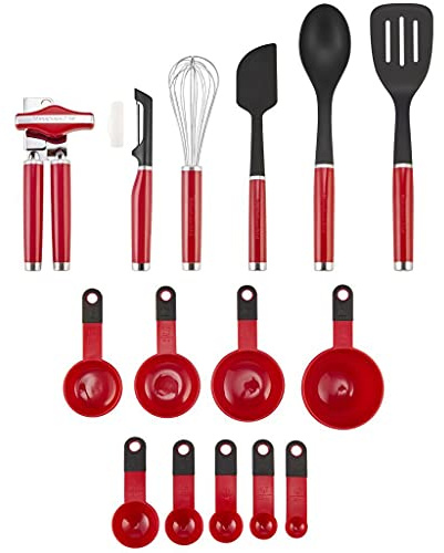 KitchenAid 15 tlg. K??chenutensilien-Set KO447BXERI -Lipire Red