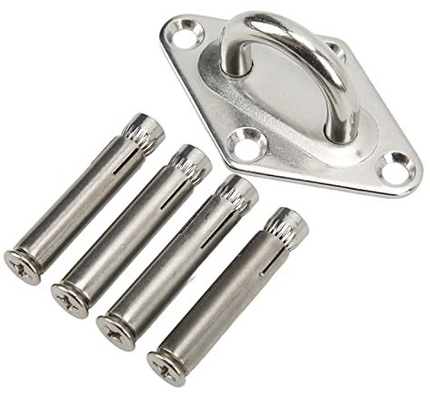 Plaque à œil d'ancrage Robuste, plaques à œil, Crochets pour Montage Mural au Plafond, capacité de 551 LB, Durable avec vis d'expansion pour l'entraînement de Yoga