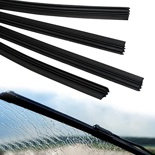 Gomma Tergicristallo Universale 800mm Ricariche per Spazzole Tergicristallo per Automobile(4 pezzi)