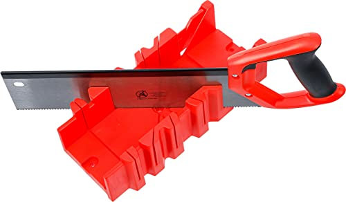 BGS Do it yourself Kunststoff-Gehrungslade - 300 x 130 x 80 mm - mit Rückensäge 50845