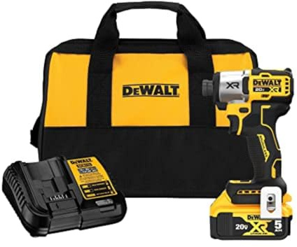 DEWALT 20V MAX Impact Driver, Cordless, 3-Speed, Battery and Charger Included (DCF845P1)