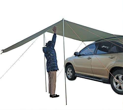 YUJIANHUAA Dachzelt Dachzelt Auto Dachzelt Autodachzelt,Motor Tarp Van Sonnensegel,Wasserdichtes,Reißfestes Auto-Camping-Zelt,für Verschiedene SUV-Modelle