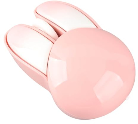 Jectse Souris sans Fil Cute Bunny, Souris Optique Portable 2,4 G avec DPI Réglable, Souris sans Fil Petite Souris Silencieuse pour Ordinateur Portable, Ordinateur de Bureau (Rose Sakura)