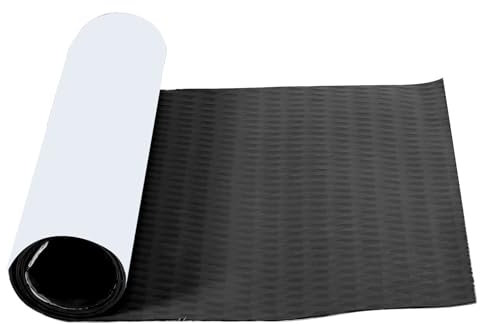 shenruifa -Surfbrett-Traktions-Klebe-Anti-Rutsch-Pad, Eva-Diamant-Rillen-Deck-Griff-Tail-Pad (Schwarz)