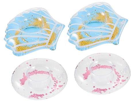 Abaodam 12St aufblasbarer Getränkehalter Badespielzeug Pool-Getränk Kinderspielzeug Pool Toys for Water Toy Spielzeuge Pool-Party-Spielzeug Lustiges Spielzeug Sommer Untersetzer PVC