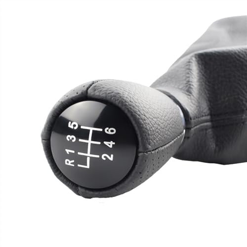 Kompatibel Mit SEAT Für Leon 1 MK1 Für Toledo II MK2 1998–2005 Auto-Schaltknauf, Faltenbalg, Rahmenmanschette, Kofferraumabdeckung Und Rahmensockel, Schalthebel 12 Mm Schaltknauf(Color:6speed)