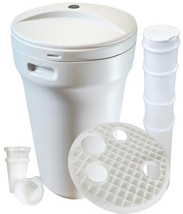 Tino Sal BTR gris de 70 litros para ablandador de agua