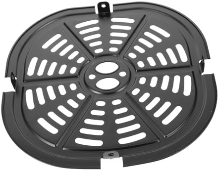 OKUMEYR Heißluftfritteuse Edelstahl Grillpfanne Trenner Ersatzplatte Mit Hohlkonstruktion Für Belüftetes Garen Und Antihaftfunktion