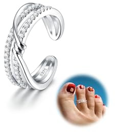 Kakonia Kvinnlig tåring, tåring i 925 sterling silver, justerbar tåring strandring nagelring, pärla, Kubisk zirkonia