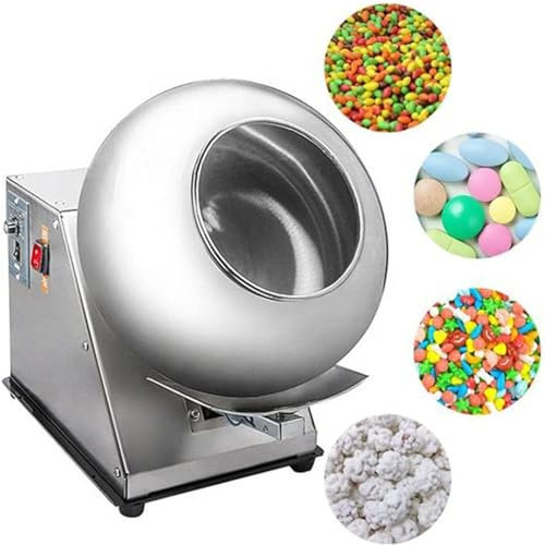 XCSCUK Sugar Coating Machine,Electric Candy Coater Machine Chocolate Polishing Machine,for Pharmaceutical and Food Industries (400mm)