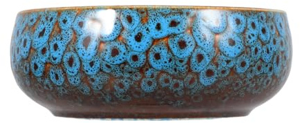 POPETPOP Hydroponischer Lotusblumentopf Keramik 16x16x6cm ohne Abfluss Wasserpflanze Topf für Wohnraum Sukkulenten Geeignet