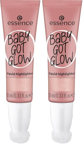 Essence Baby GOT Glow Liquid highlighter, n. 20, viola, definendo, risultato espresso, facile da rimuovere, lucido, vegano, senza parabeni, senza microplastica, confezione da 20 ml