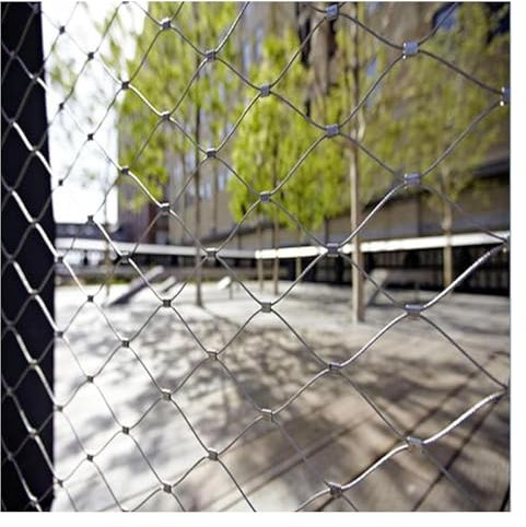 Rete di sicurezza flessibile in acciaio inox – 304 rete metallica intrecciata rotolo 10 cm/2 mm recinzione (1,2 x 5 m) – soluzione di sicurezza resistente agli urti