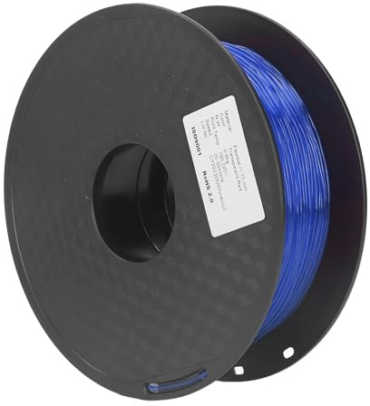 MasYosh TPU -Filament, 1,75 Mm 1 Kg 3D -Drucker Verbraucher mit Ausgezeichnetem Transparenz Hochglanzwasser, für FDM 3D -Drucker Flexibler Druck (Klar blau)