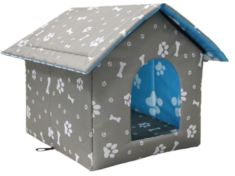 Kdksks Katzenhaus Für Draußen Winterfest, Katzenhöhle Outdoor Winterfest Wasserdichtes Waschbar, Pet House, Faltbare Oxford Stoffkatze, Tierheim Für Streuner Haustiere