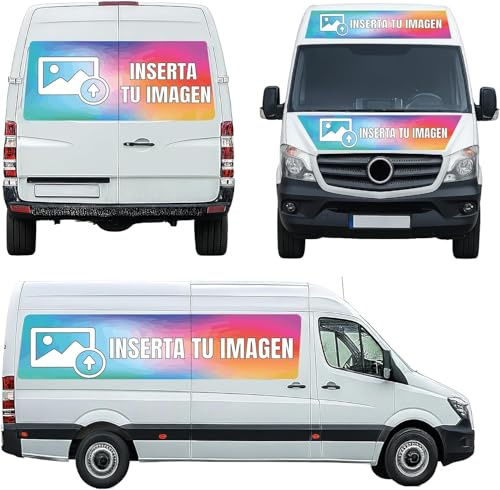 Vinilo Personalizado para Rotulación de Vehículos Comerciales, Diseño Personalizado, Adhesivo para Furgonetas, coches, caravanas, camiones.