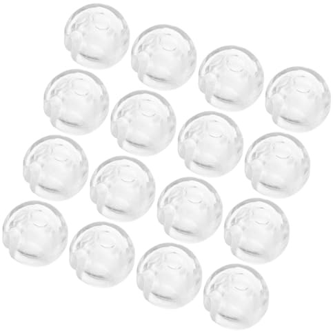 BESTOMZ 24piezas Tope de Cadena de Bolas Transparente para Estores Verticales Fijador de Cadena de Bolas para Cortinas con Cierre de Seguridad Unidades para Estores y Cortinas