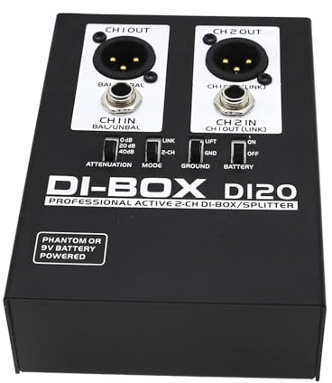 2 channel active box with impedance matching function for musicians